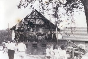 Großbrand der Scheune von Augustin Vieth am 17. August 1979